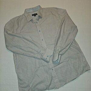 Johnston & Murphy Speckled  Long Sleeve Button-Up~Size L~EUC